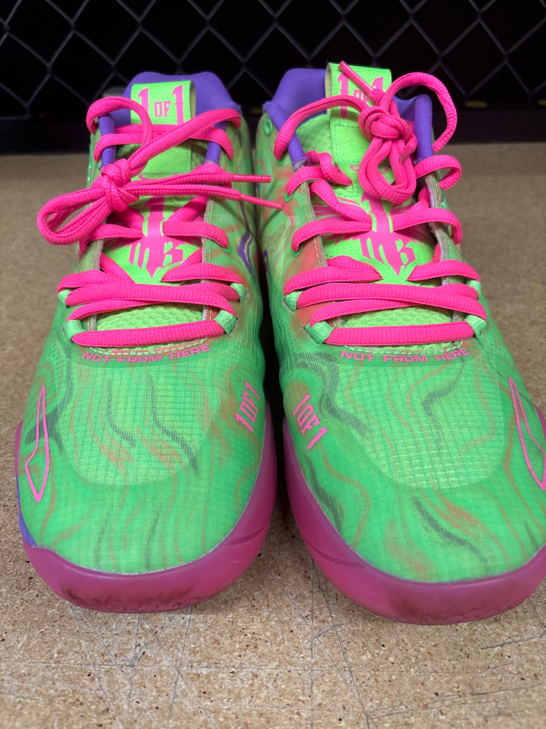 Puma LaMelo Ball Pink &amp; Green Men 11.5 Used - No Box