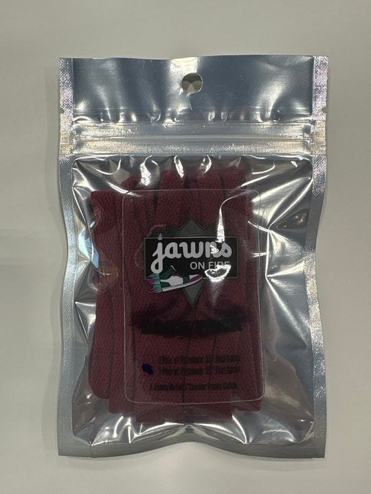 Sneaker Freak Flat Laces - Merlot