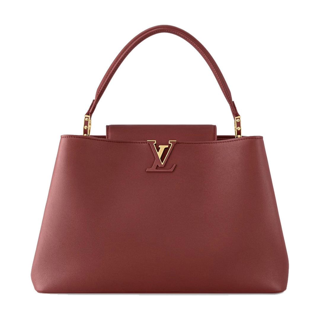 Louis Vuitton Capucines GM Souple Satchel Rust Red M13027