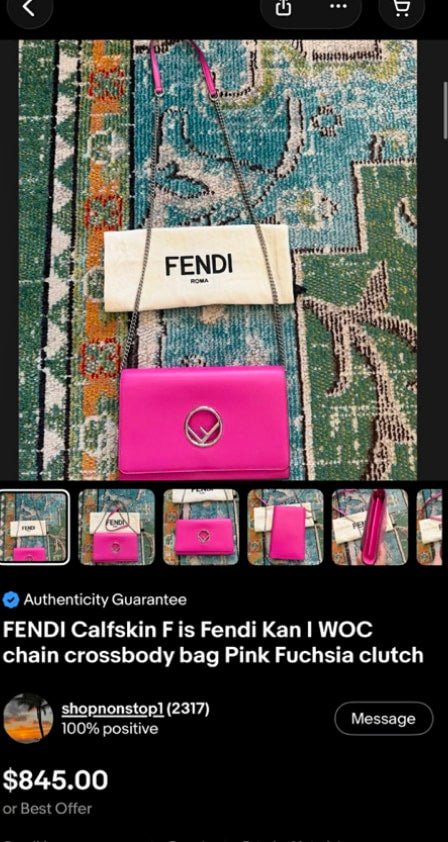Fendi Hot Pink Shoulder Chain Bag - Handbags - Jawns on Fire Sneakers &amp; Shoes
