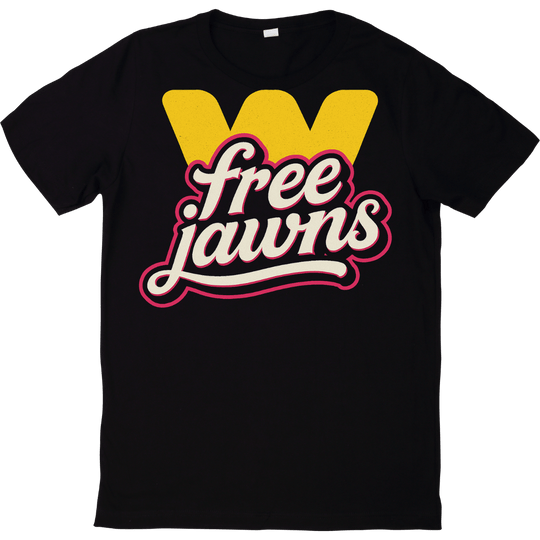 Free Jawns WN - Original Jawns - Black T-Shirt - T-Shirt - Jawns on Fire Sneakers & Shoes