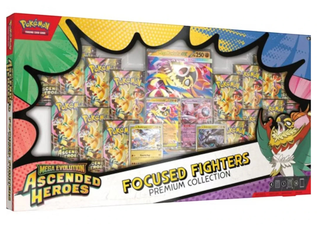 2026 Pokémon Mega Evolution Ascended Heroes Focused Fighters Premium Collection (Sam's Club Exclusive