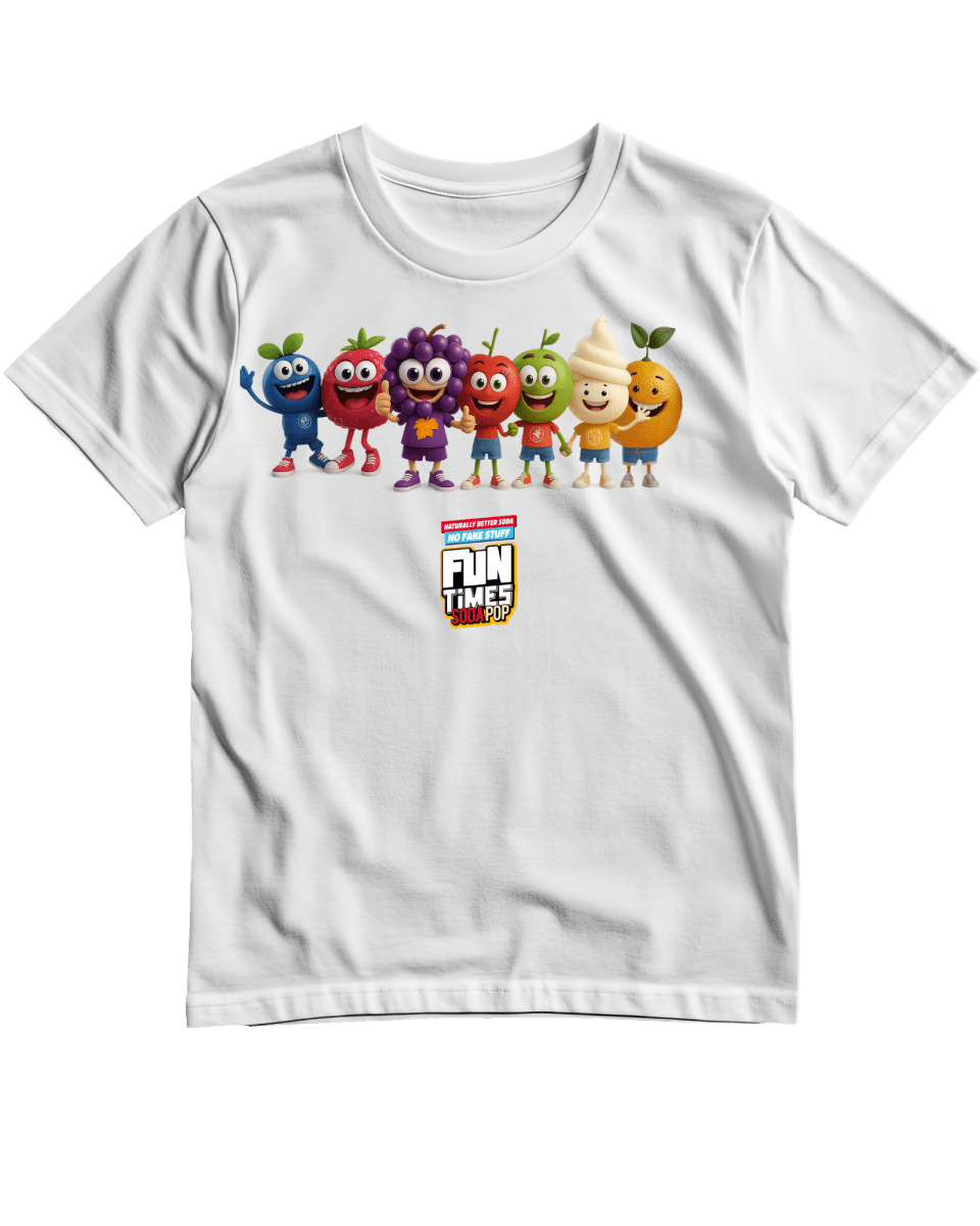 Fun Time Soda Pop Characters T-Shirt - T-Shirt - Jawns on Fire Sneakers &amp; Shoes