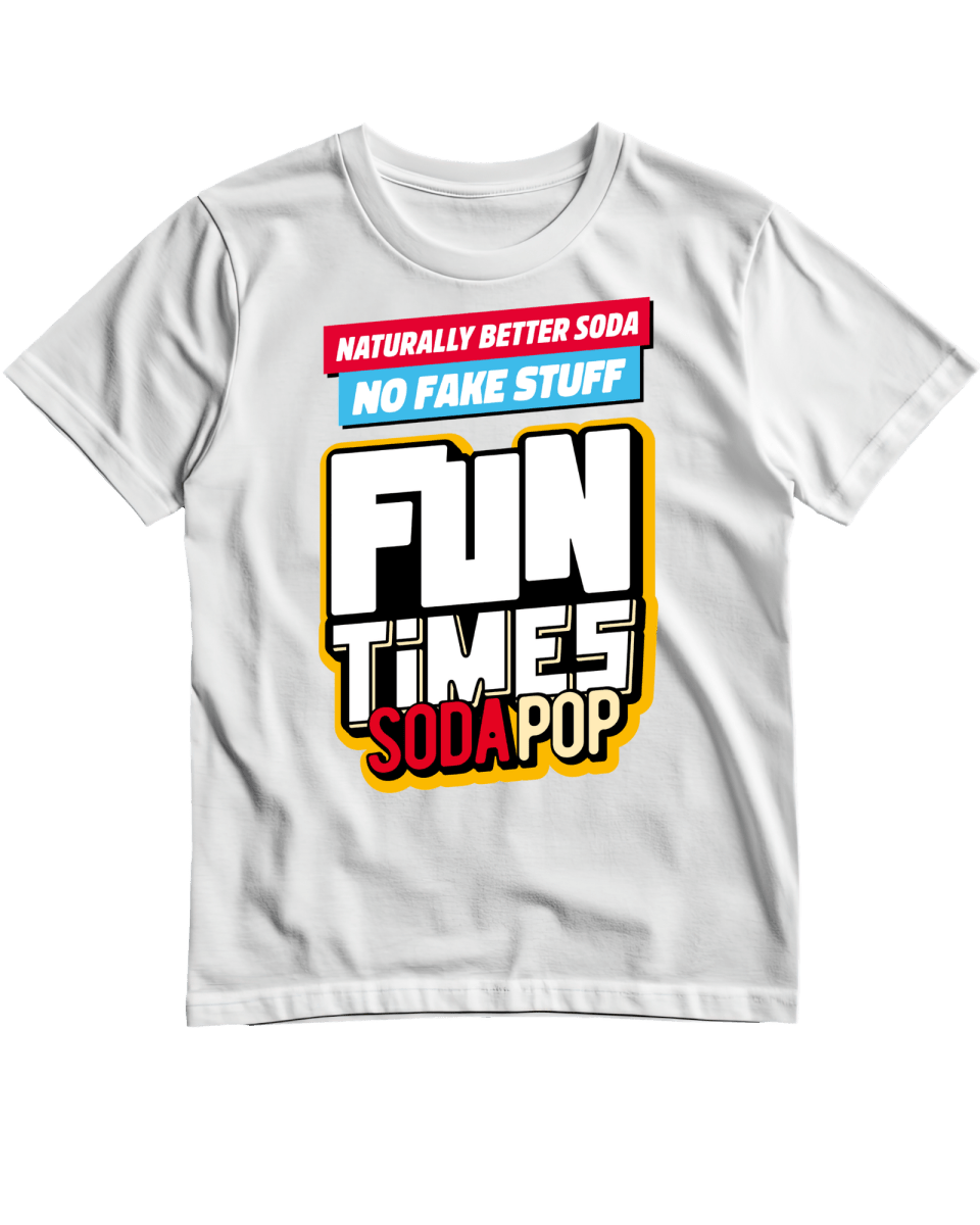 Fun Time Soda Pop Logo T-Shirt - T-Shirt - Jawns on Fire Sneakers &amp; Shoes