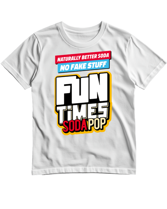 Fun Time Soda Pop Logo T-Shirt - T-Shirt - Jawns on Fire Sneakers &amp; Shoes