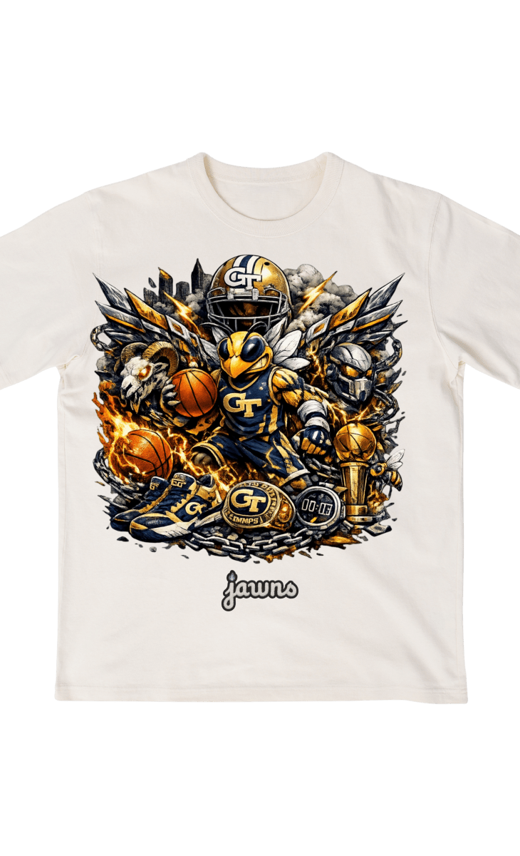 Georgia Tech Yellow Jackets Godspeed Streetwear Basketball Shirt - T-Shirt - Jawns on Fire Sneakers & Shoes