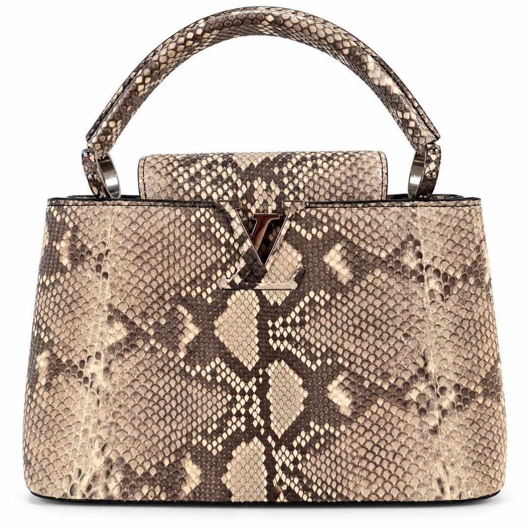 Louis Vuitton Capucines MM Natural Python