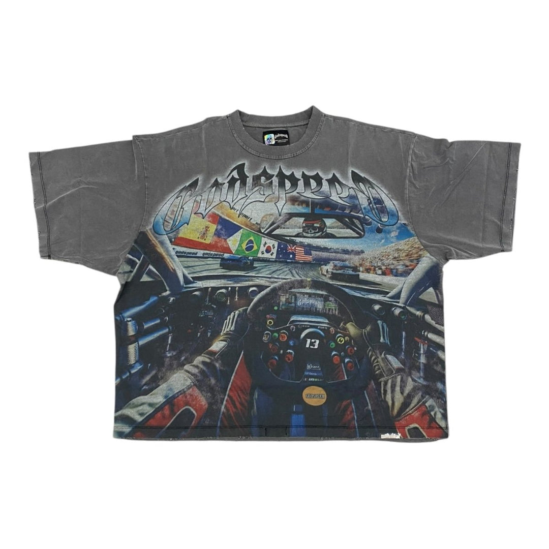 Godspeed Drivers Seat T-shirt (Grey Wash) - Clothing - Mens - Jawns on Fire Sneakers & Shoes
