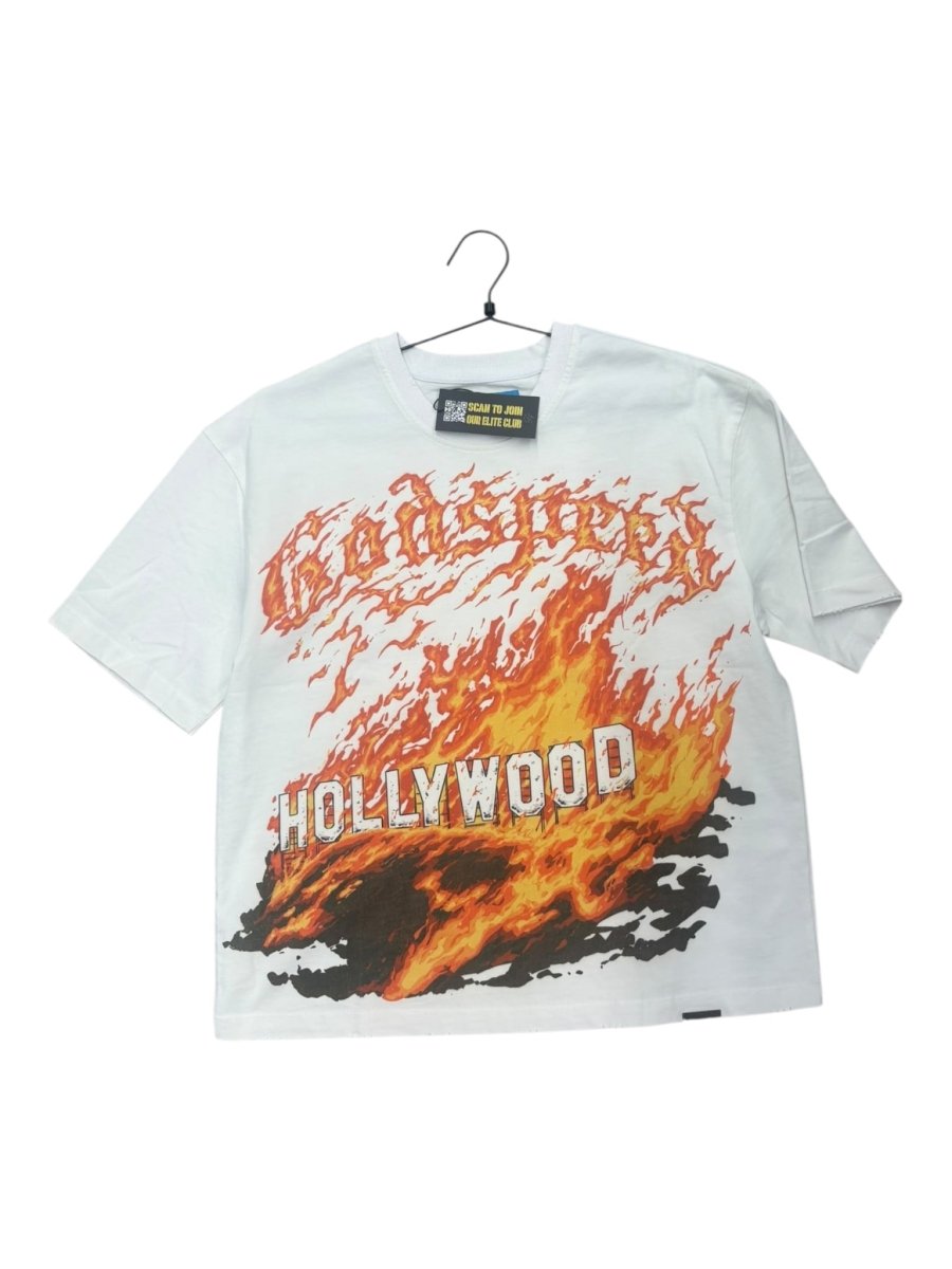 Godspeed Hollywood Inferno II NG T-Shirt (White) - Clothing - Mens - Jawns on Fire Sneakers & Shoes
