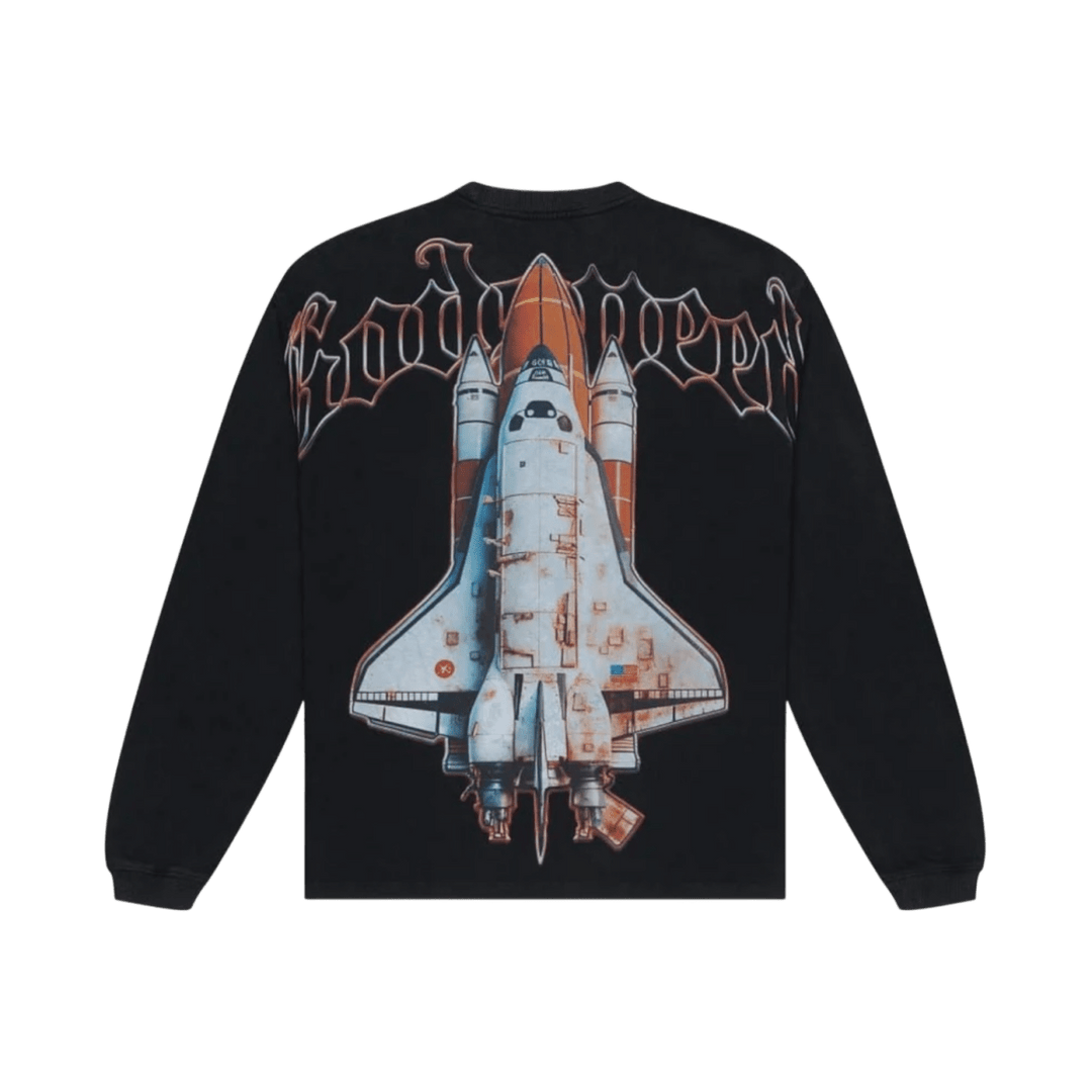 Godspeed Lift Off Long Sleeve Tee Black - T-Shirt - Jawns on Fire Sneakers & Shoes
