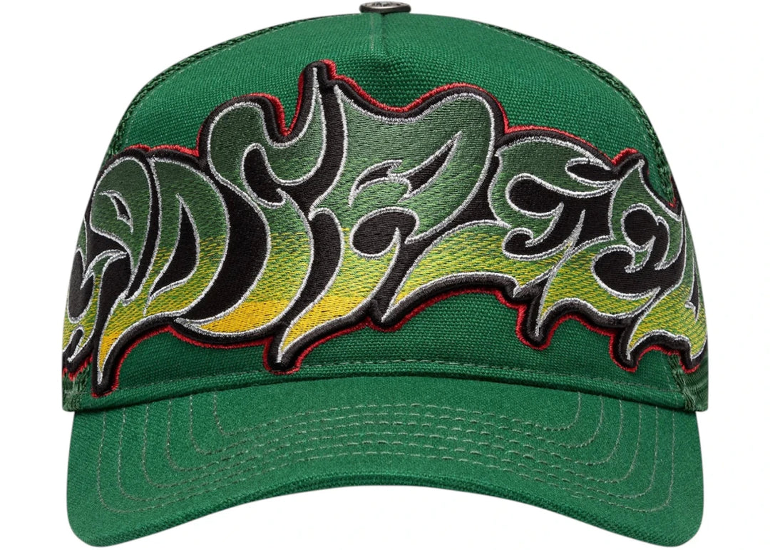 Godspeed Neo Trucker Hat Green/Yellow/Red - Clothing Accessory - Jawns on Fire Sneakers &amp; Shoes