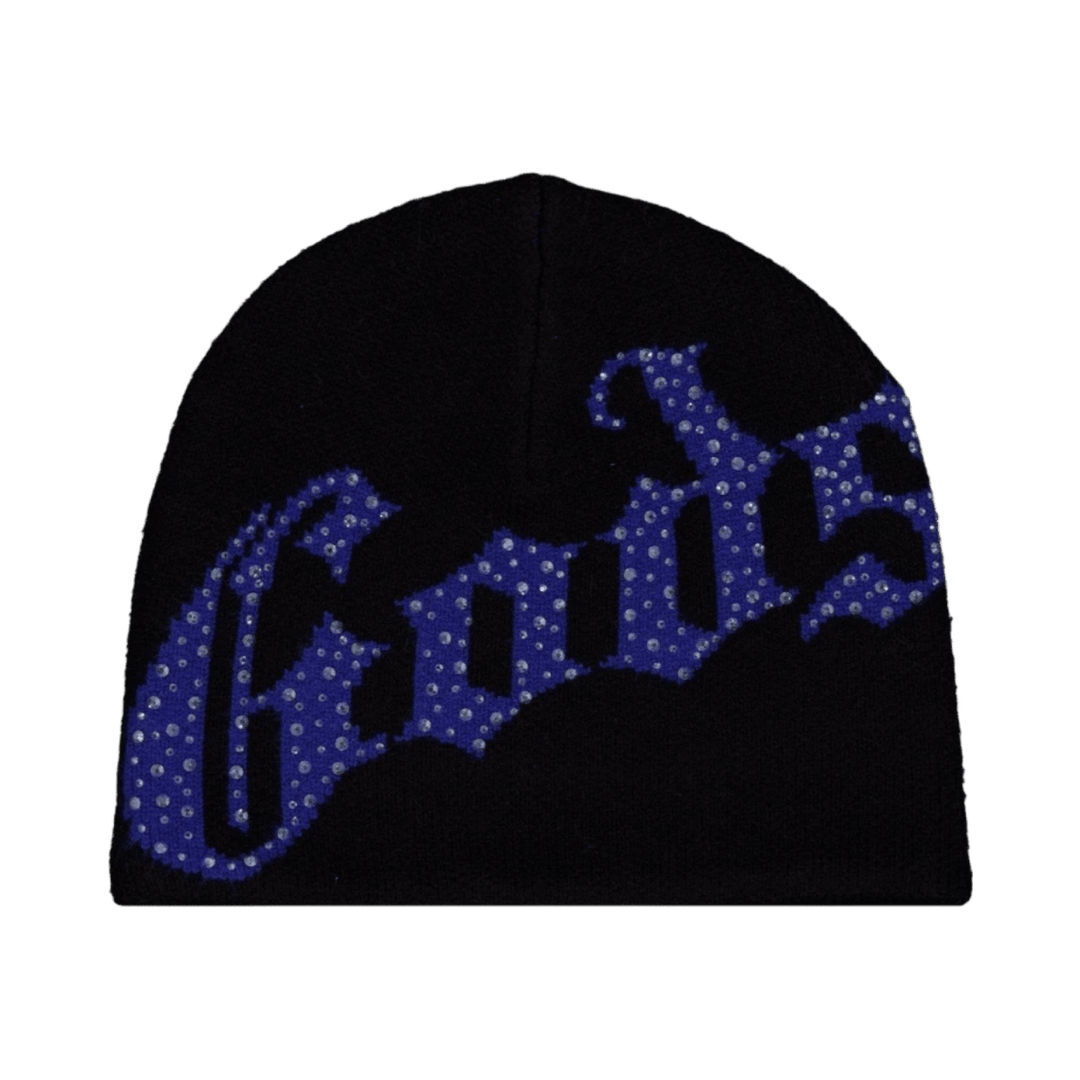 Godspeed New York OG Logo Studded Beanie Black/Blue - Clothing Accessory - Jawns on Fire Sneakers &amp; Shoes