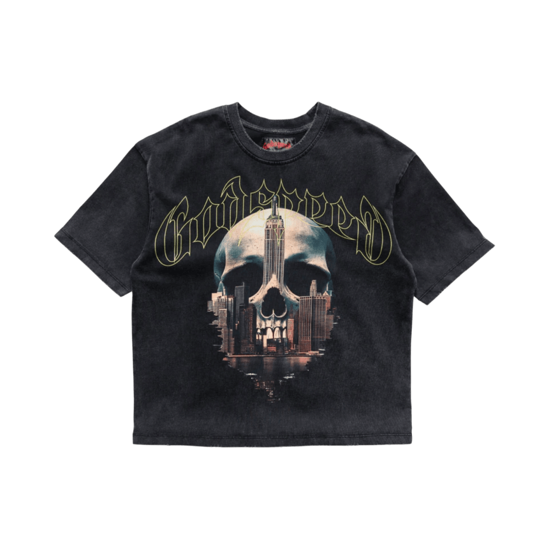 Godspeed New York Skyline Black T-Shirt - T-Shirt - Jawns on Fire Sneakers & Shoes