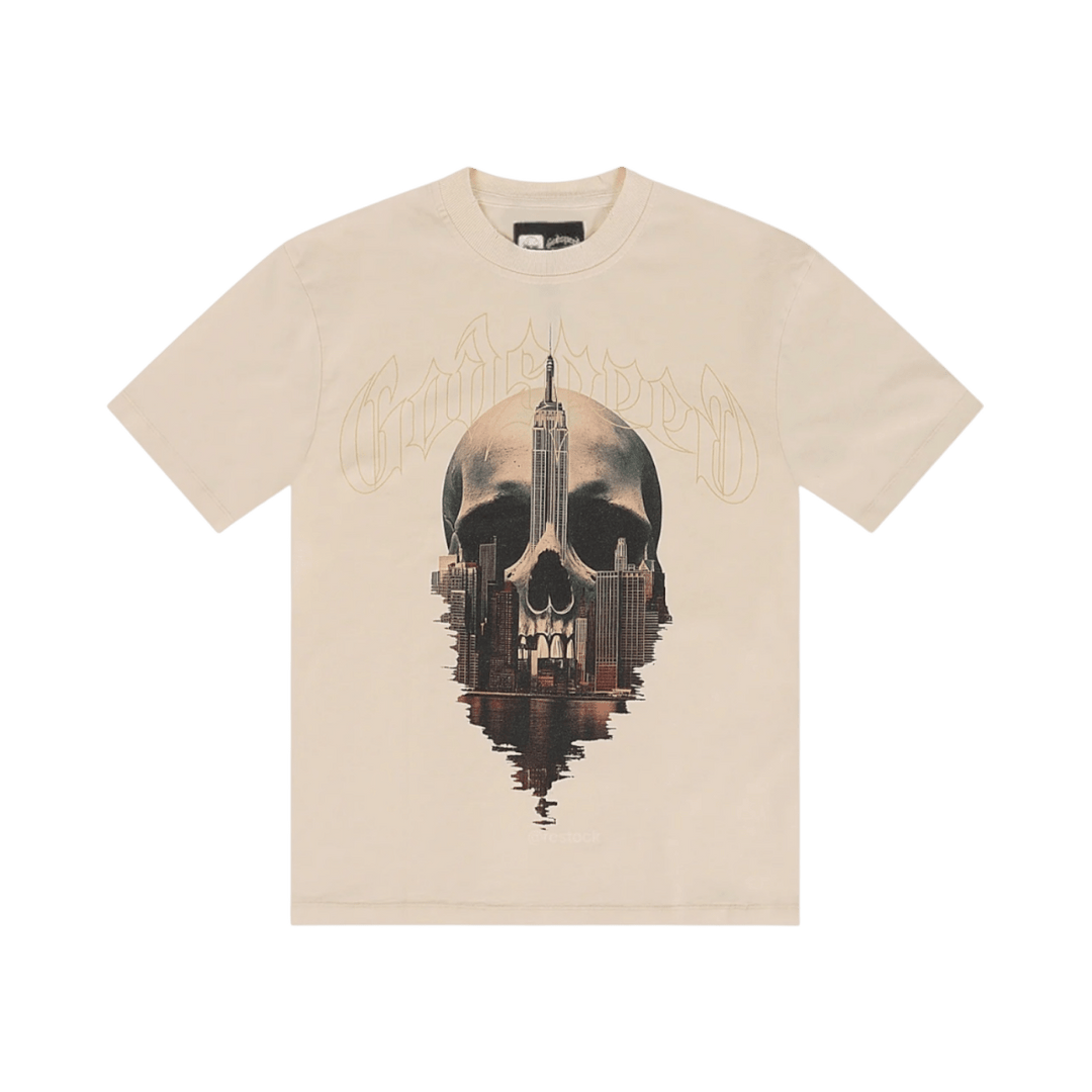 Godspeed New York Skyline Bone T-Shirt - T-Shirt - Jawns on Fire Sneakers & Shoes