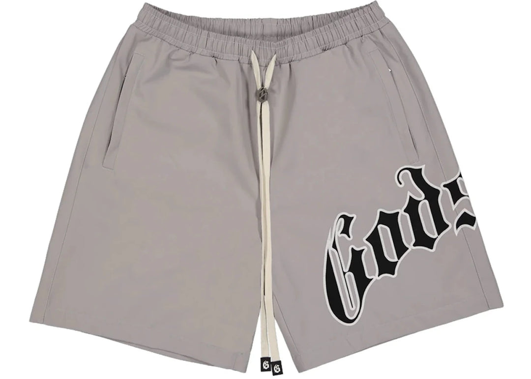 Godspeed OG Logo Nylon Shorts Grey - Clothing - Mens - Jawns on Fire Sneakers & Shoes