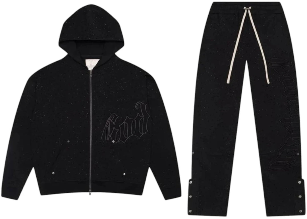 Godspeed OG Logo VVS V2 Sweatsuit Black/Black - Clothing - Mens - Jawns on Fire Sneakers &amp; Shoes
