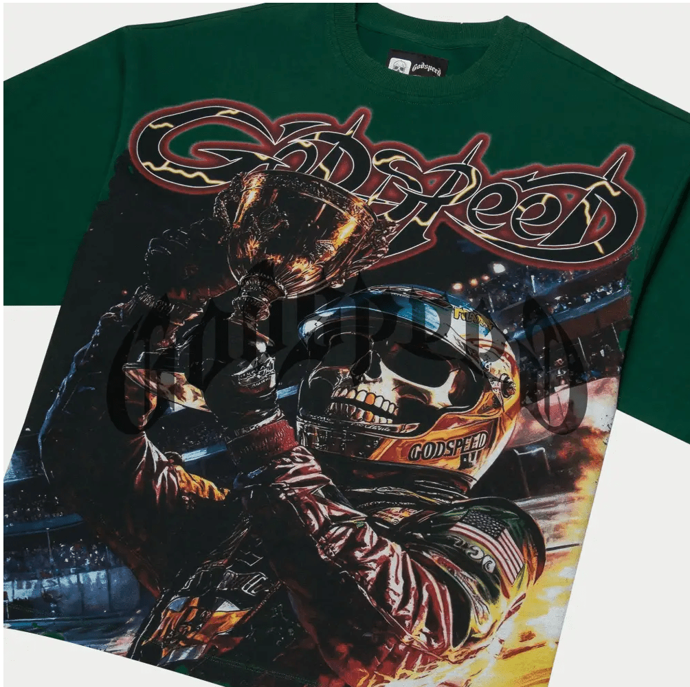 Godspeed Podium Dreams Green T-Shirt - Clothing - Mens - Jawns on Fire Sneakers & Shoes