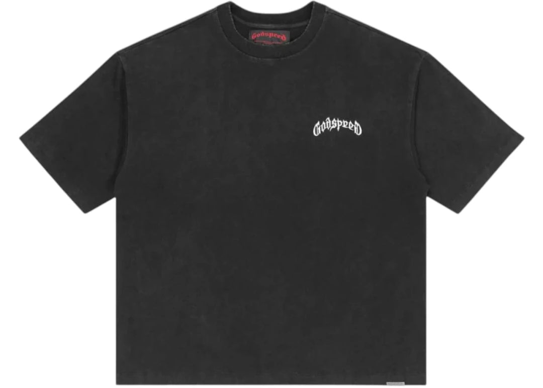 Godspeed Vital Black Necessi Tee Black/White - Clothing - Mens - Jawns on Fire Sneakers &amp; Shoes