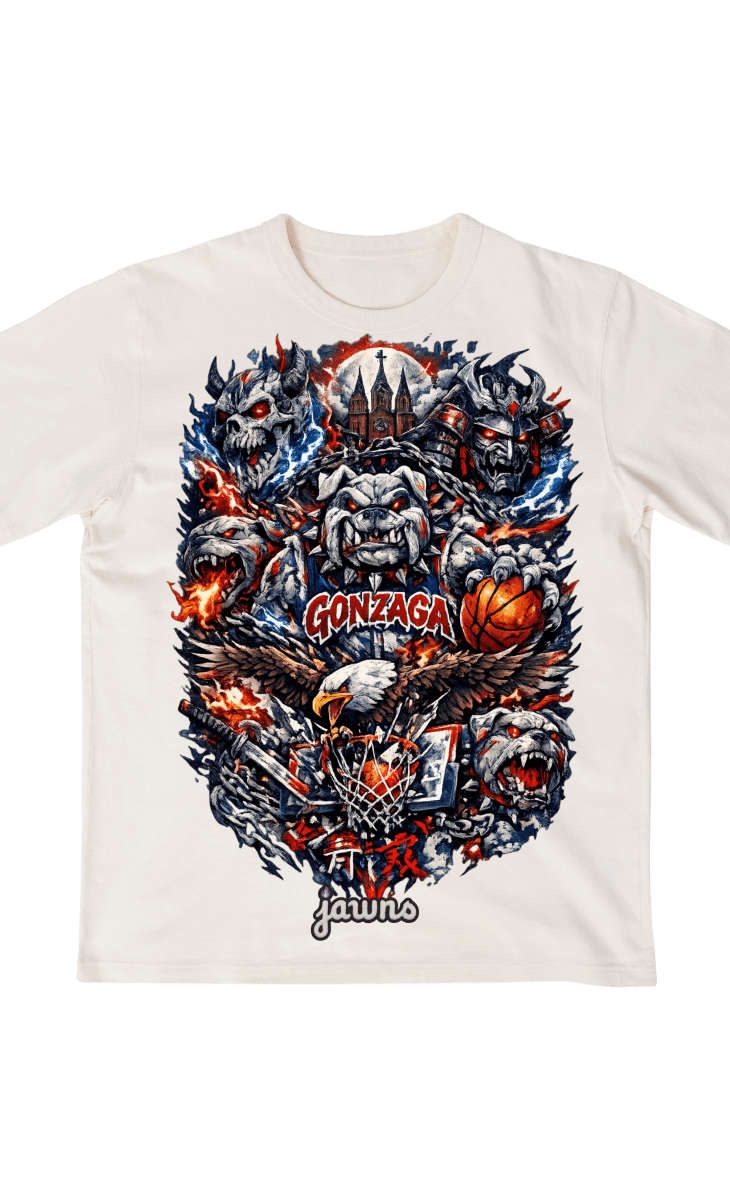 Gonzaga Bulldogs Godspeed Streetwear Basketball Gear - T-Shirt - Jawns on Fire Sneakers & Shoes