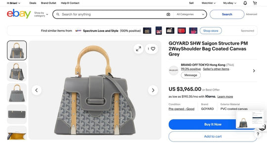 Goyard Grey Goyardine Coated Canvas Saigon Structure Top Handle Bag PM - Handbags - Jawns on Fire Sneakers &amp; Shoes