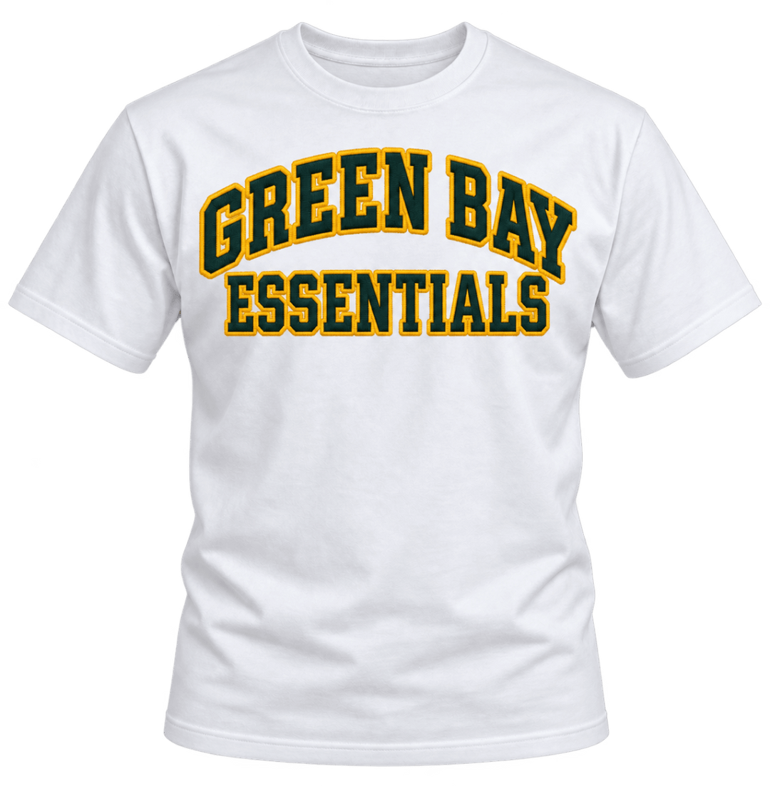 Green Bay Essentials T-Shirt – White – Packers | Jawns on Fire - T-Shirt - Jawns on Fire Sneakers &amp; Shoes