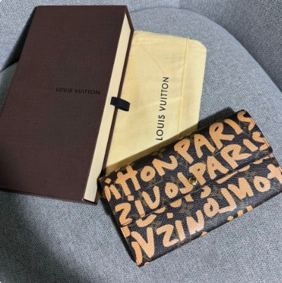 Louis Vuitton X Stephen Sprouse Monogram Graffiti Sarah Long Wallet