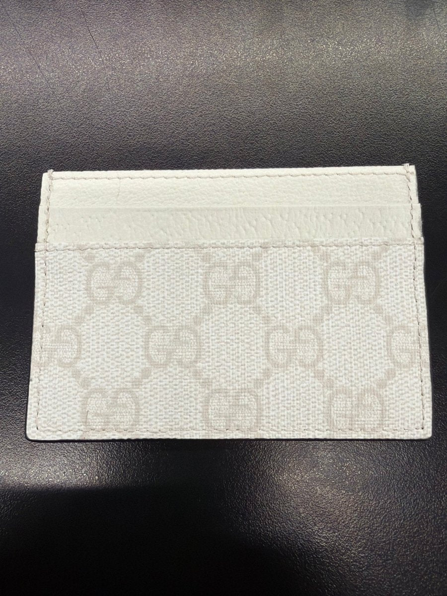 Gucci Card Case Wallet GG White - Handbags - Jawns on Fire Sneakers & Shoes