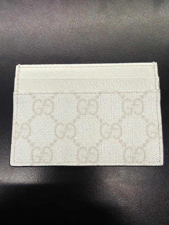 Gucci Card Case Wallet GG White - Handbags - Jawns on Fire Sneakers & Shoes