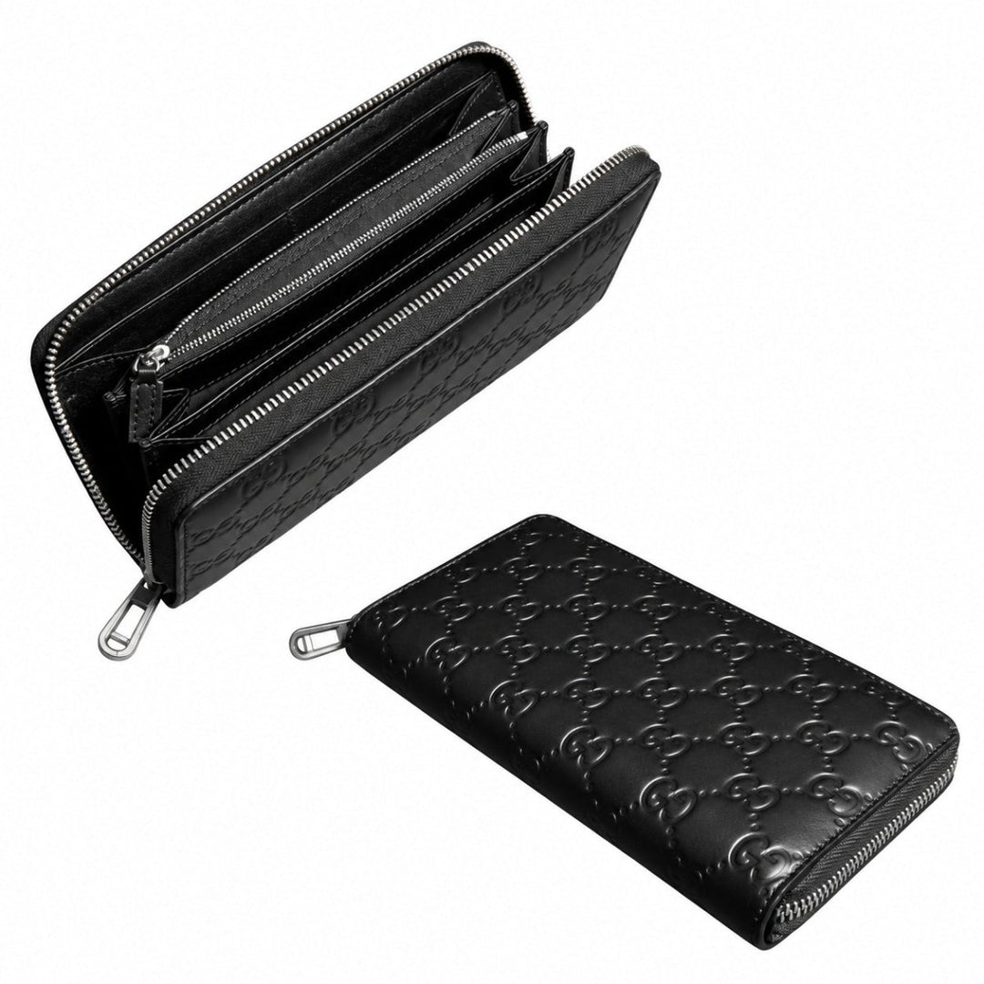 Gucci EUC Guccissima Large Zip Organizer Wallet Black - Handbags - Jawns on Fire Sneakers &amp; Shoes