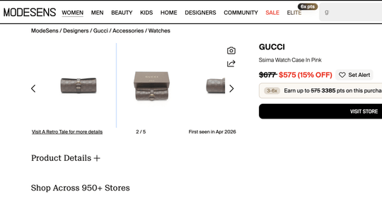Gucci Guccissima Leather Watch Case - Brown - Handbags - Jawns on Fire Sneakers &amp; Shoes