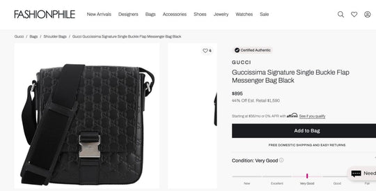 Gucci Guccissima Single Buckle Black Leather Messenger Bag - Handbags - Jawns on Fire Sneakers &amp; Shoes