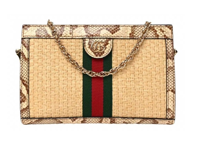 Gucci Ophidia Chain Shoulder Bag Snake Skin Border - Handbags - Jawns on Fire Sneakers &amp; Shoes