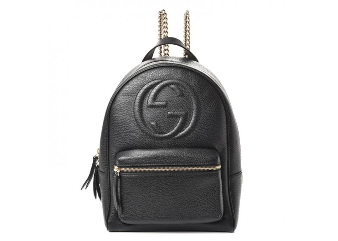 Gucci Soho Chain Backpack Black - Handbags - Jawns on Fire Sneakers & Shoes
