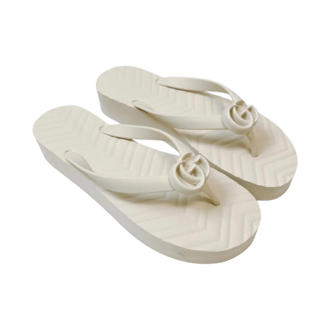 Gucci Thong Sandal 'White' - Slides - Jawns on Fire Sneakers & Shoes