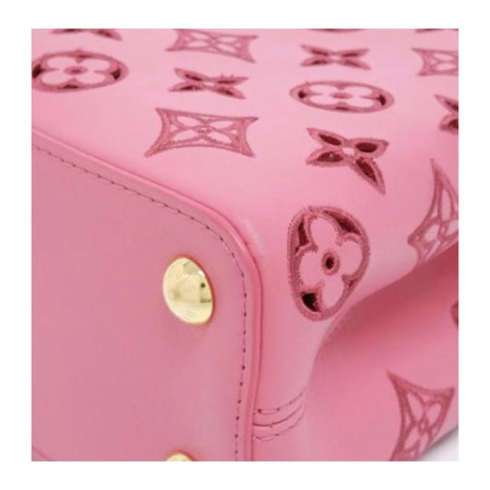 Louis Vuitton Capucines BB Pink Broderie Leather Monogram - Limited Edition