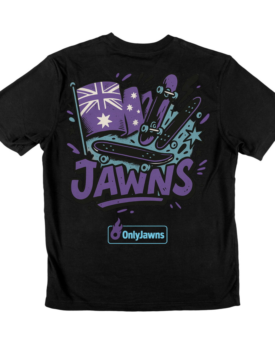 Hayley Wilson SB Dunk FLAG JAWNS - Original Jawns - Black T-Shirt - T-Shirt - Jawns on Fire Sneakers & Shoes