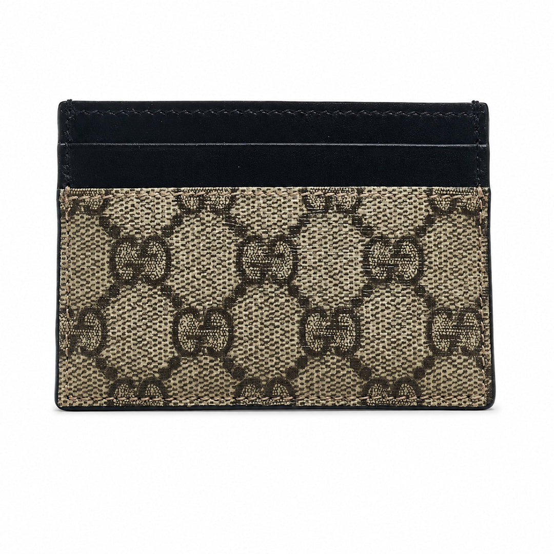 Gucci GG Supreme Card Case Black