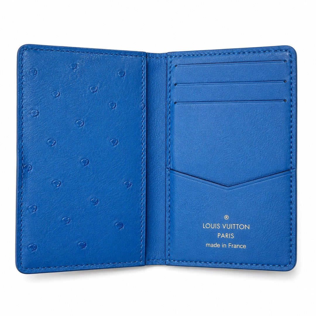 Louis Vuitton Ostrich Pocket Organizer Bleu