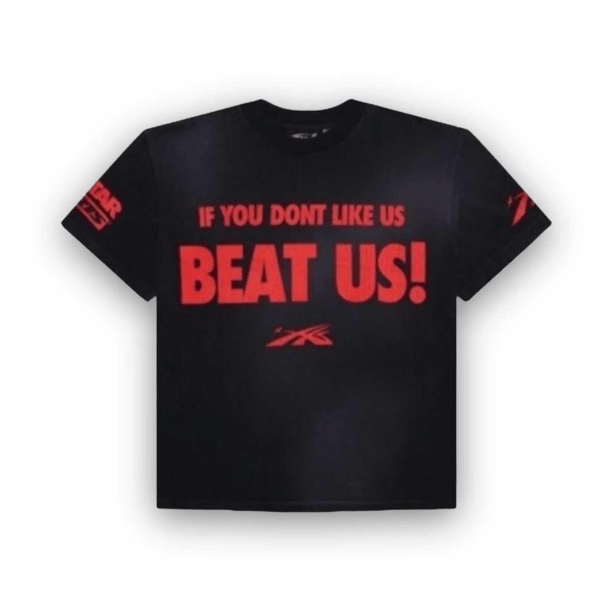 Hellstar Beat Us! T-Shirt - Black - T-Shirt - Jawns on Fire Sneakers & Streetwear
