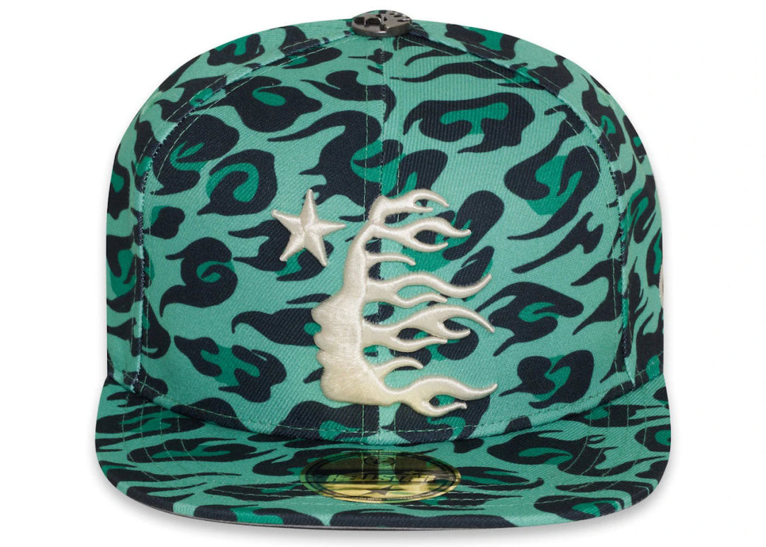 Hellstar Cheetah Print Snapback Hat Green - Clothing Accessory - Jawns on Fire Sneakers & Shoes