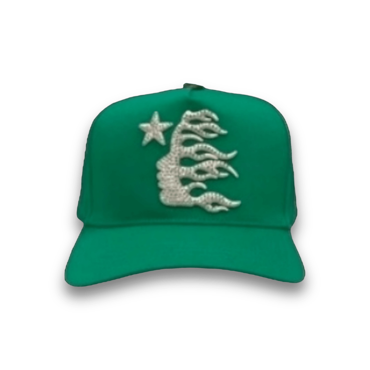 HellStar Snapback Rhinestone Green Hat - Headwear - Jawns on Fire Sneakers & Streetwear