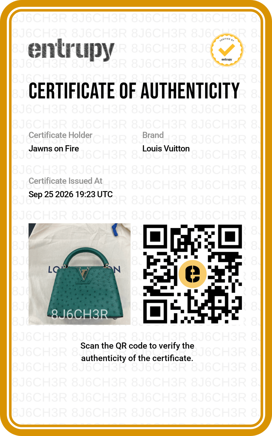 Louis Vuitton Capucines Mini Menthe Ostrich