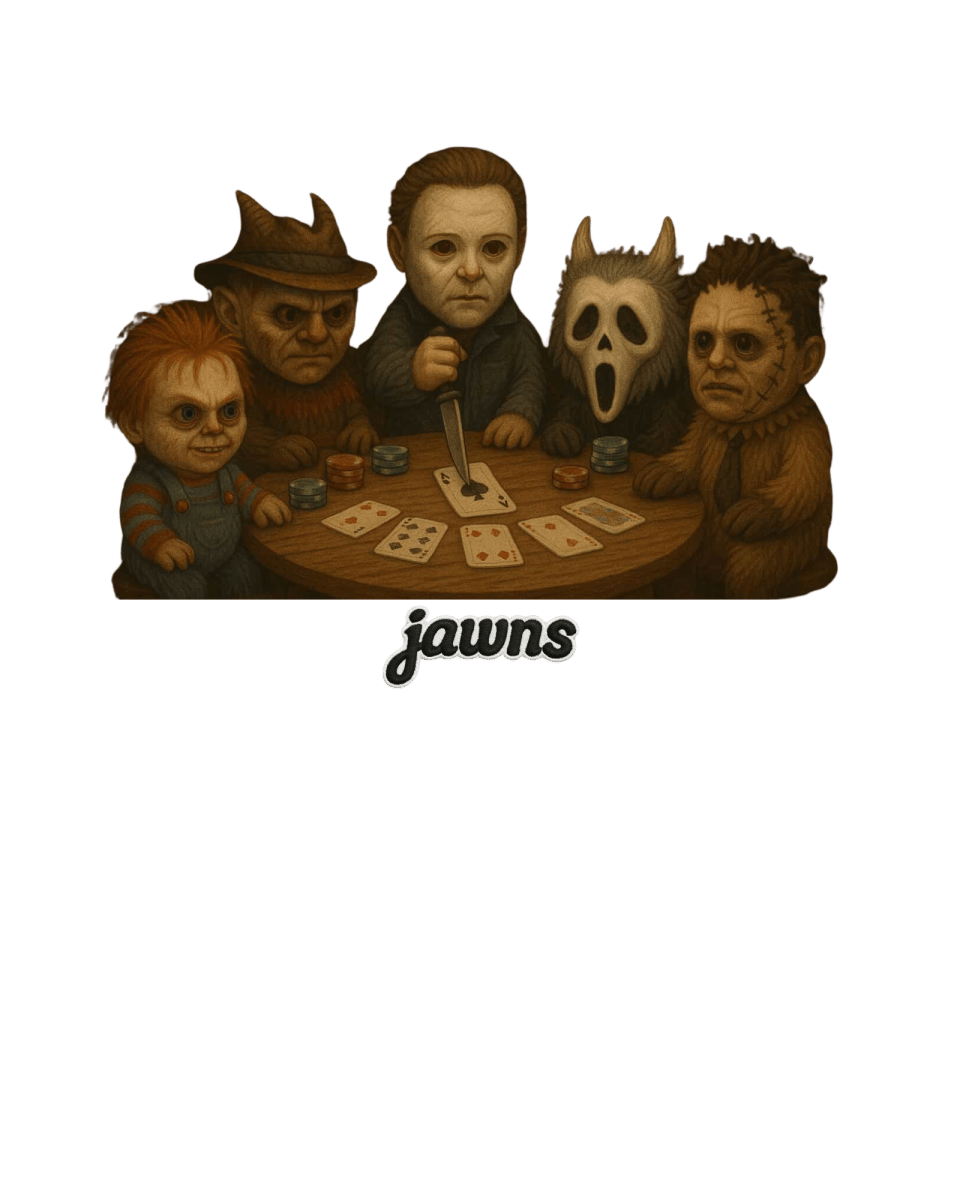 Horror Jawns - Original Jawns - White T-Shirt - T-Shirt - Jawns on Fire Sneakers & Shoes