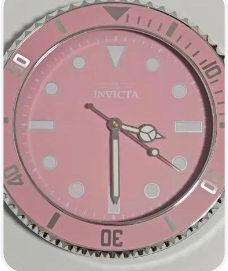 Invicta Pro Diver Wall Clock, Pink 70048