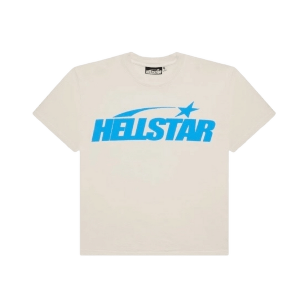 HS Classic T-Shirt - White & Blue Regular Print - T-Shirt - Jawns on Fire Sneakers & Shoes