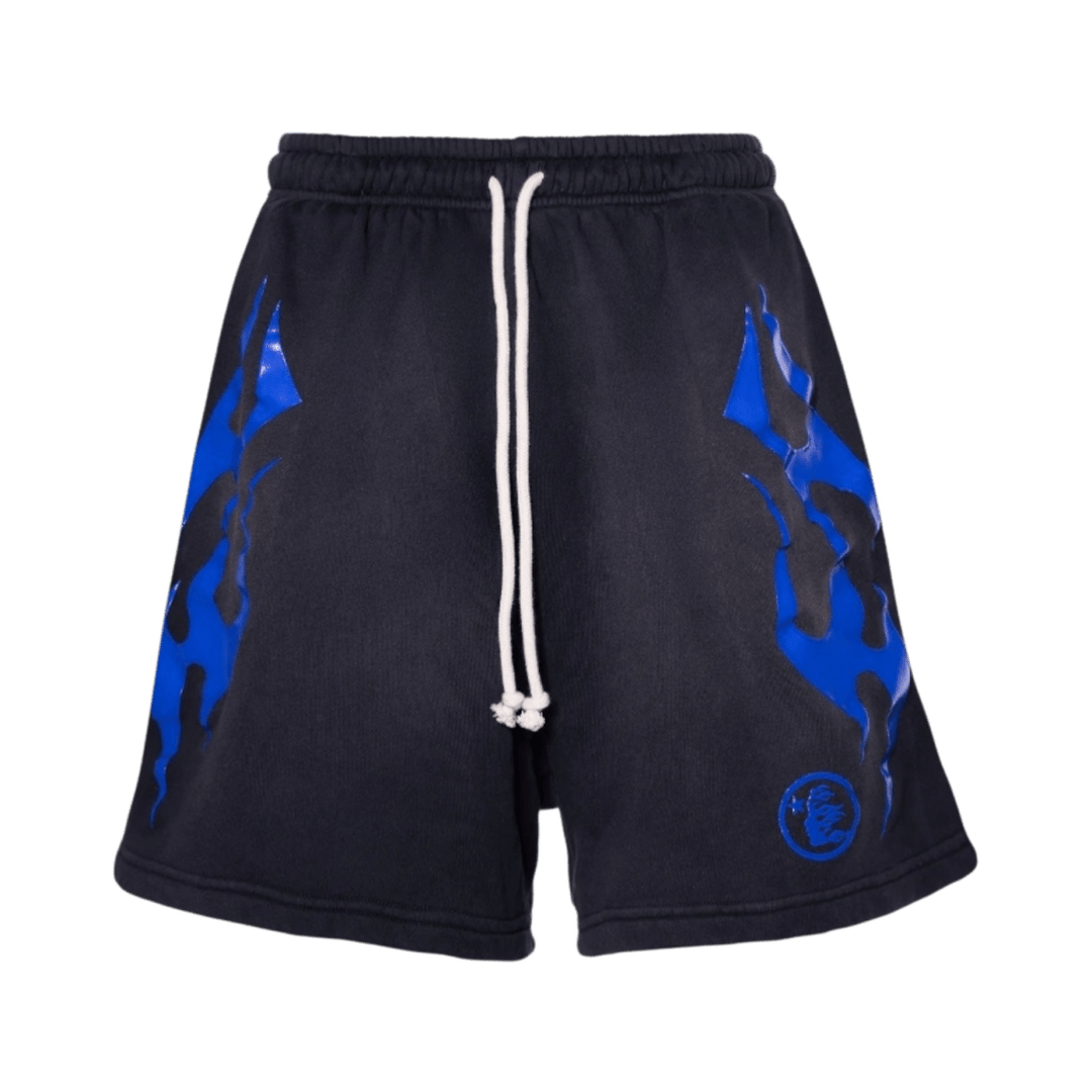 HS Flame Shorts Black/Blue - Shorts - Jawns on Fire Sneakers & Shoes