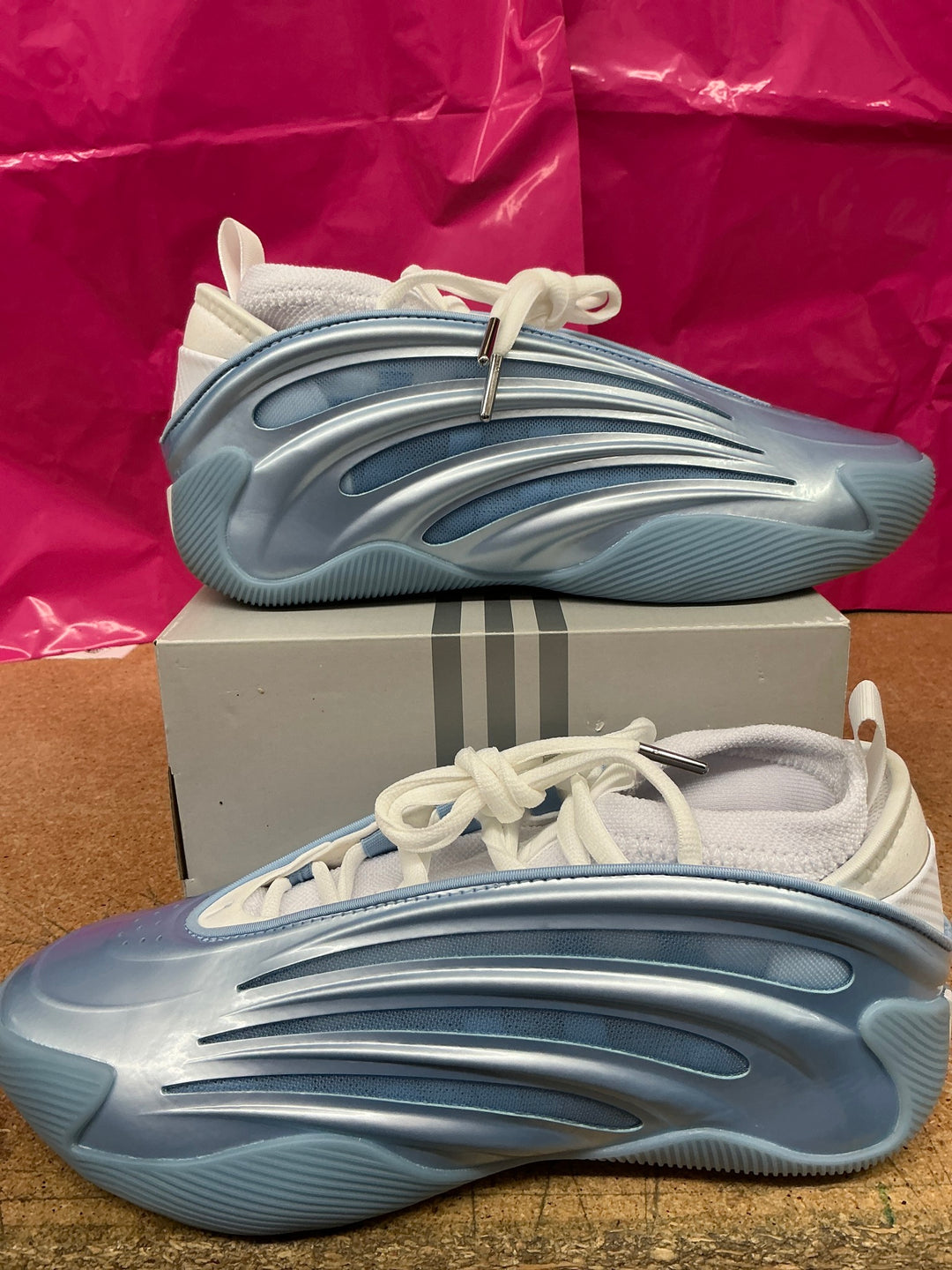 Adidas Harden Vol.9 Glow Blue Mens 8.5 Used