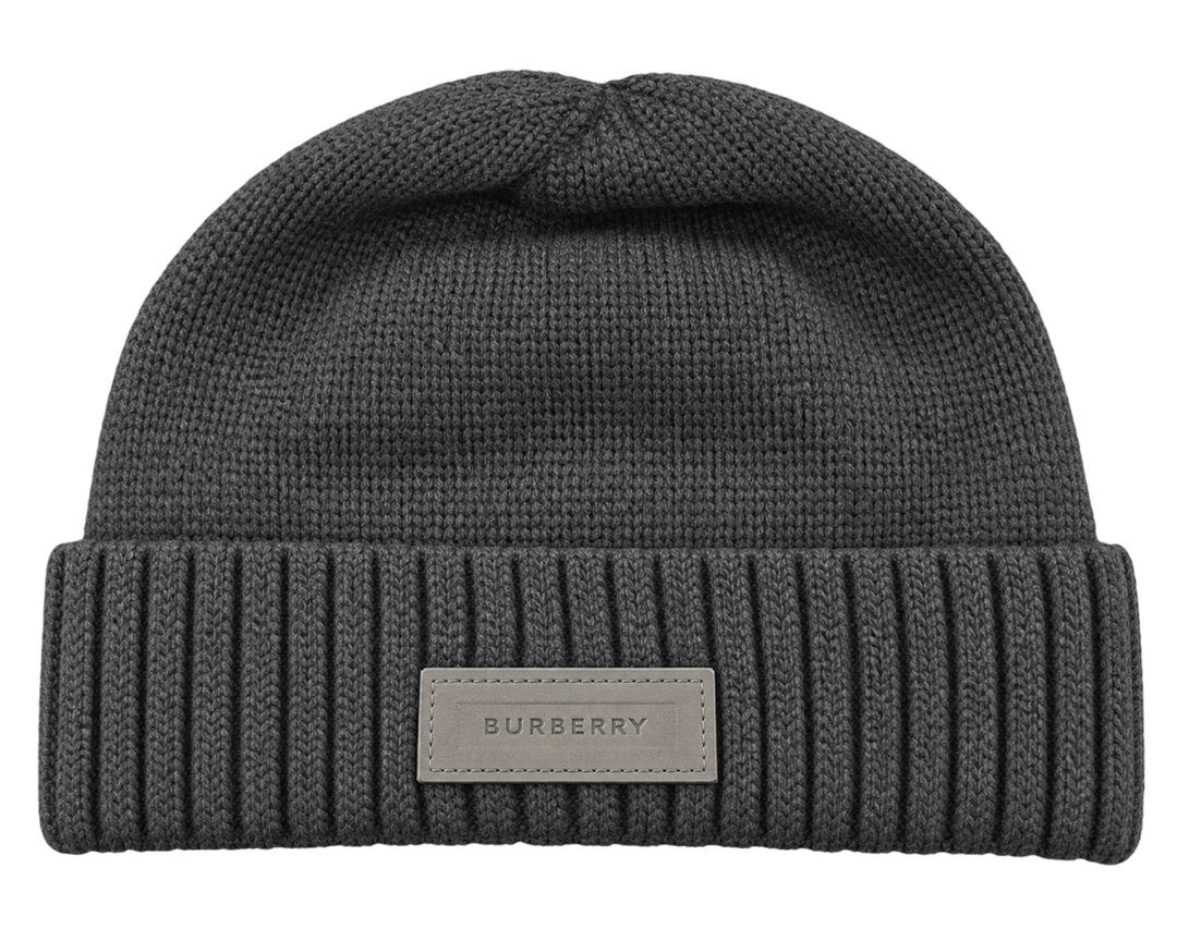 Black Burberry Golf Beanie
