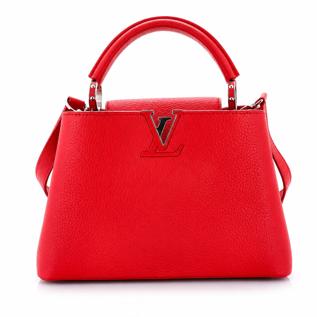Louis Vuitton Taurillon Capucines BB Bag Red