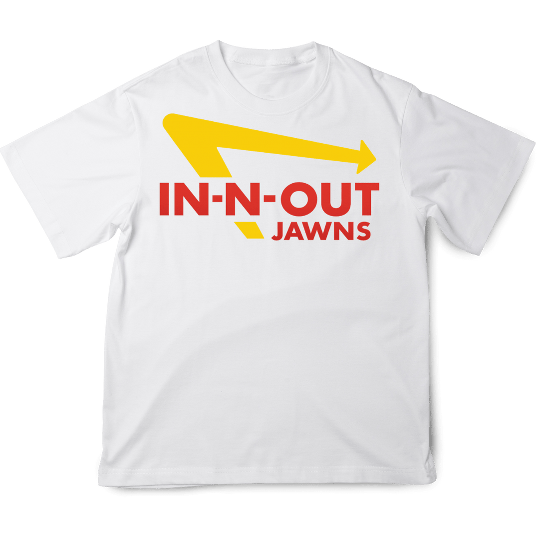 In N Out Jawns - Original Jawns - White T-Shirt - T-Shirt - Jawns on Fire Sneakers & Shoes